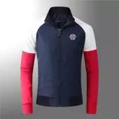 jacke tommy nouvelle collection micro chapter zip 1676 bleu